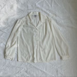 Vintage pearl blouse